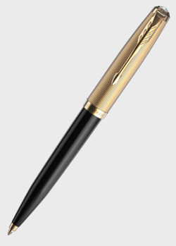 Кулькова ручка Parker 51 Deluxe Black GT BP, фото